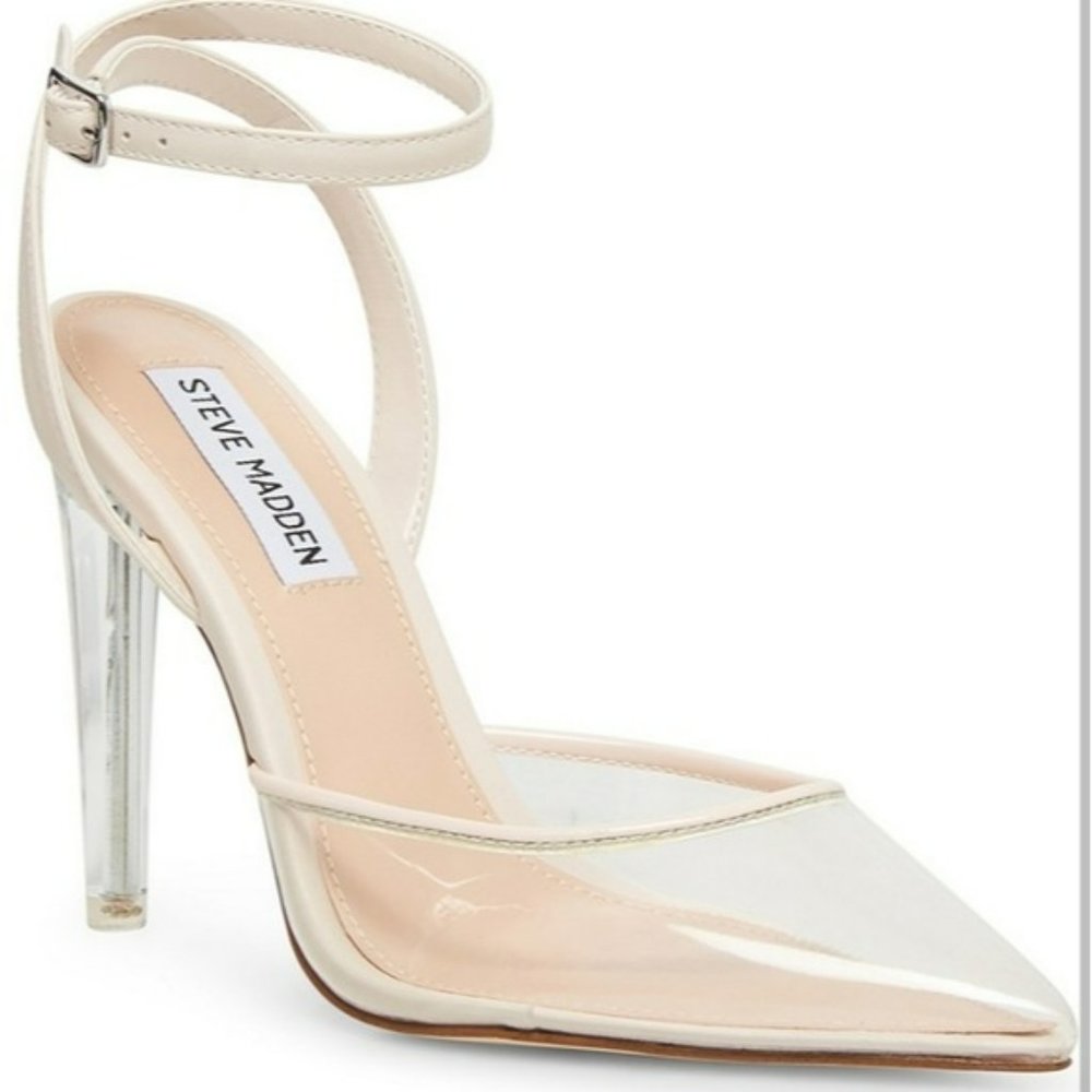 Steve Madden Alessi Vinyl Two-piece Pumps -8.5 - Picture 1 of 8
